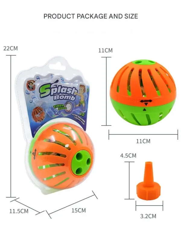 Slow Soak Timer Water Bombs 30 Pack Soft Splash Balloons for Kids Pool Party Outdoor Water Games