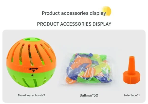 Slow Soak Timer Water Bombs 30 Pack Soft Splash Balloons for Kids Pool Party Outdoor Water Games