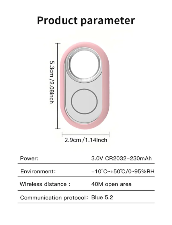 GPS Tracker for Samsung Android Tracker Work with Google Find My Bluetooth Locator Finder Global Positioning Anti-lost Smart Tag
